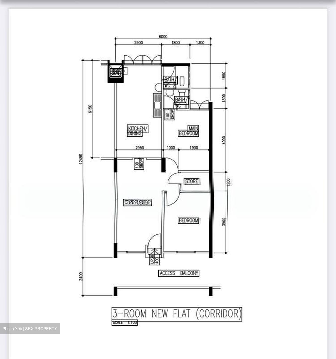 Blk 223 Ang Mo Kio Avenue 1 (Ang Mo Kio), HDB 3 Rooms #557134171